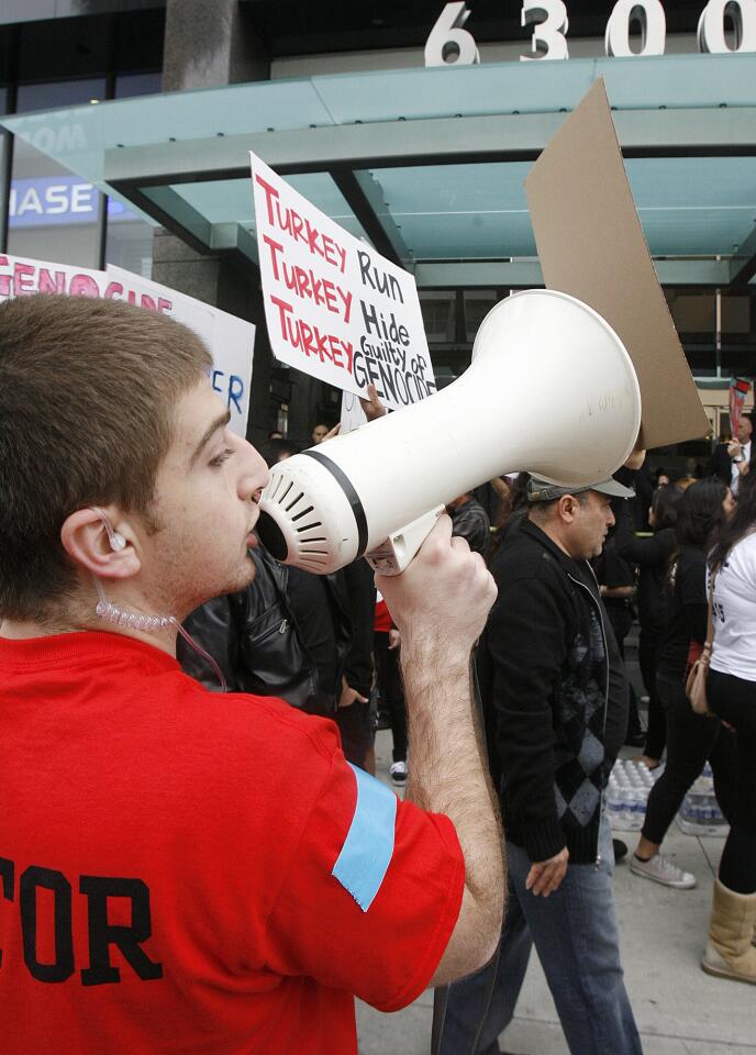 Photo Gallery: Armenian protest at Turkish Consulate to end genocide denial