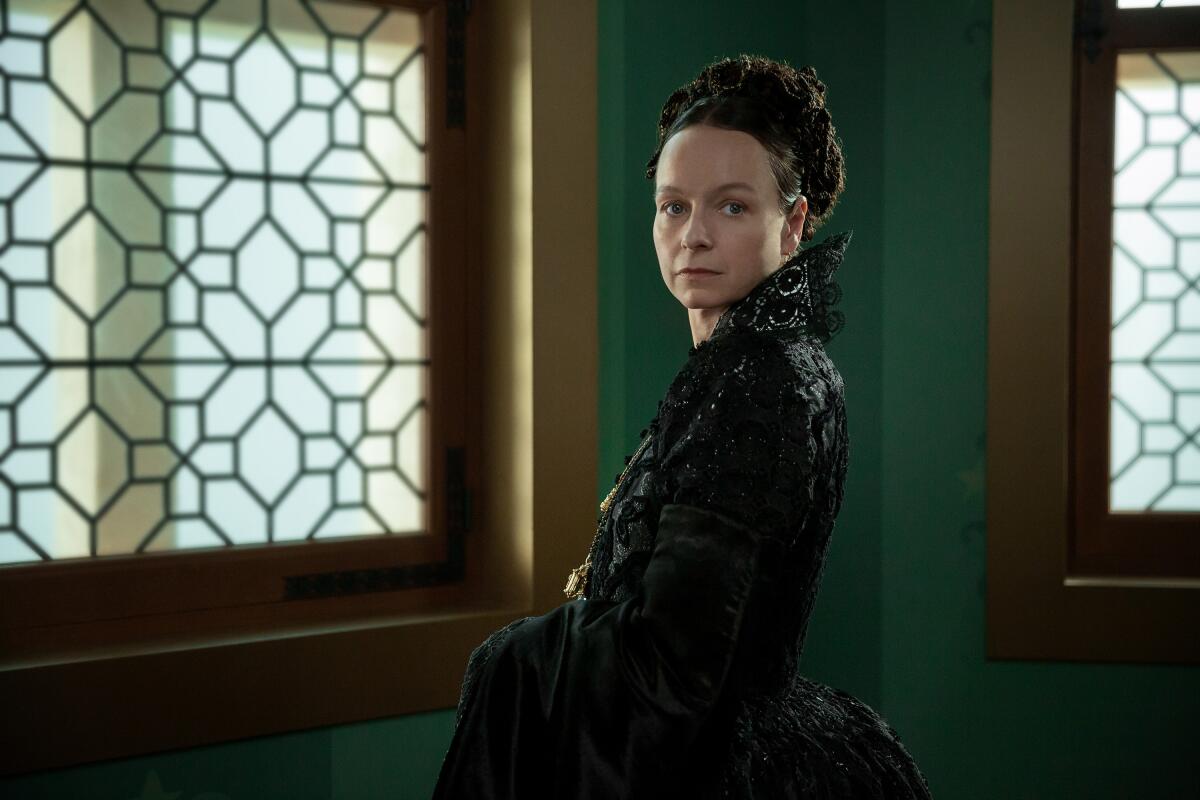 Samantha Morton as Catherine de Medici in 'The Serpent Queen.'