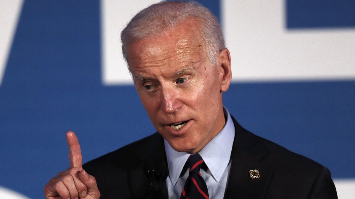 Democratic presidential candidate Joe Biden has not released a plan to relieve homelessness.