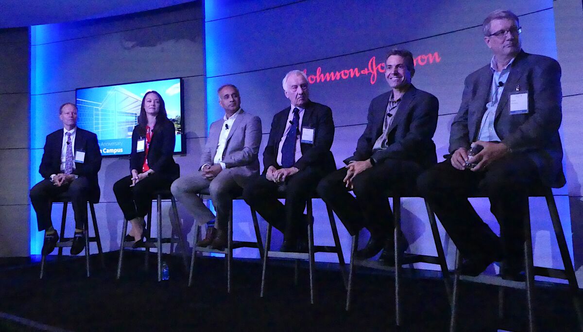 Panel discussion at Janssen Pharmaceutical research center in San Diego