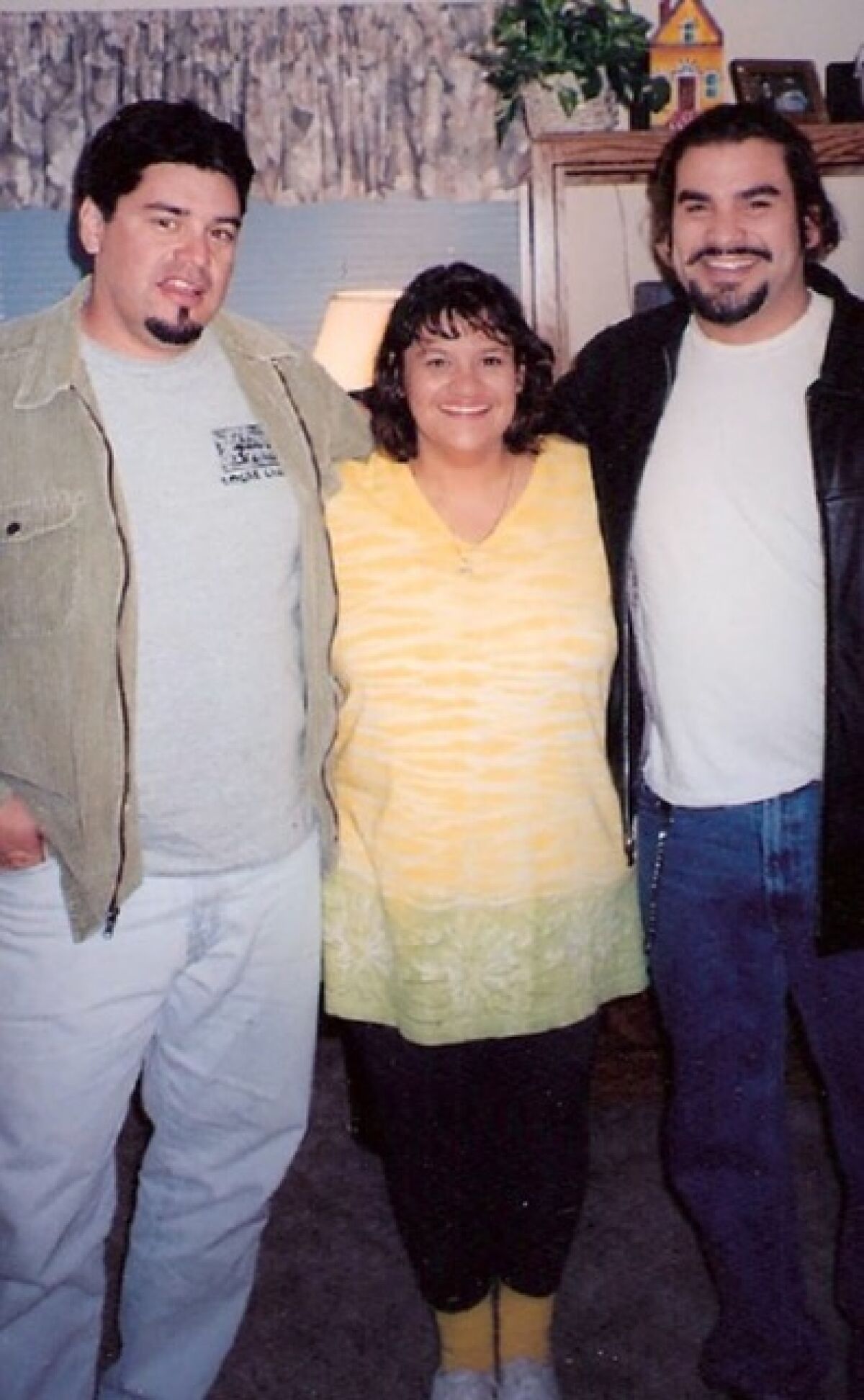 Louis Brazier, left, with sister Theresa Ann Derchan and brother Billy Brazier. Billy died in 2008.
