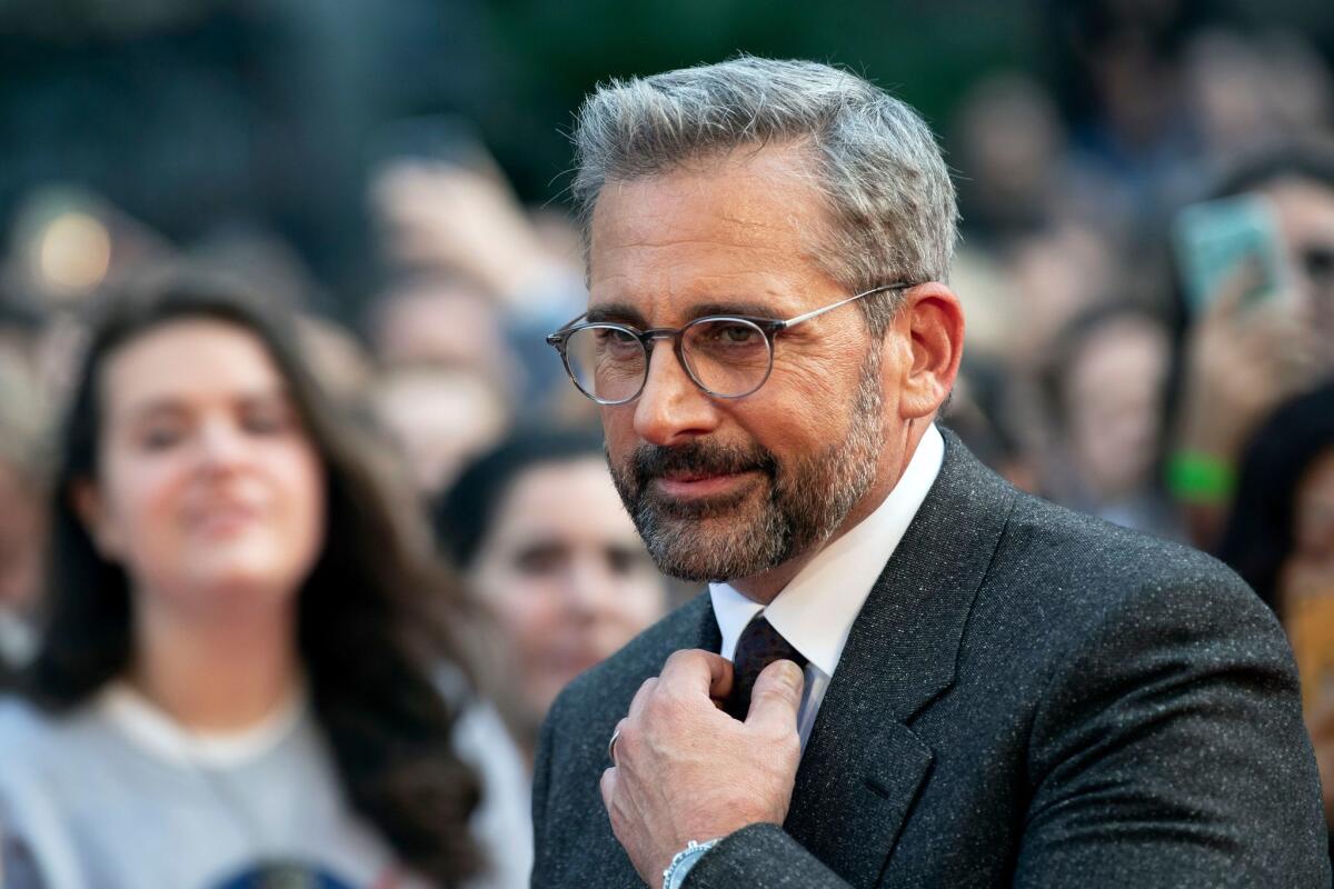 Steve Carell arrives at the U.K. premiere of "Beautiful Boy" during the London Film Festival in October.