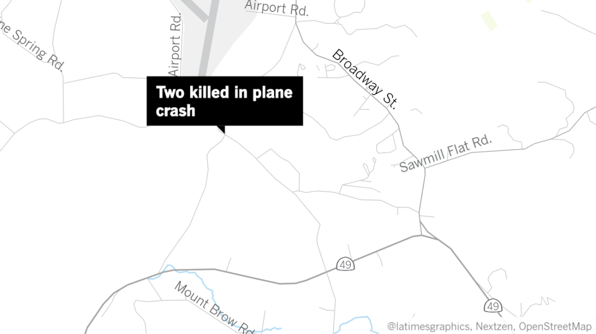 Two people died after a small plane crashed in Tuolumne County on Wednesday, officials said.