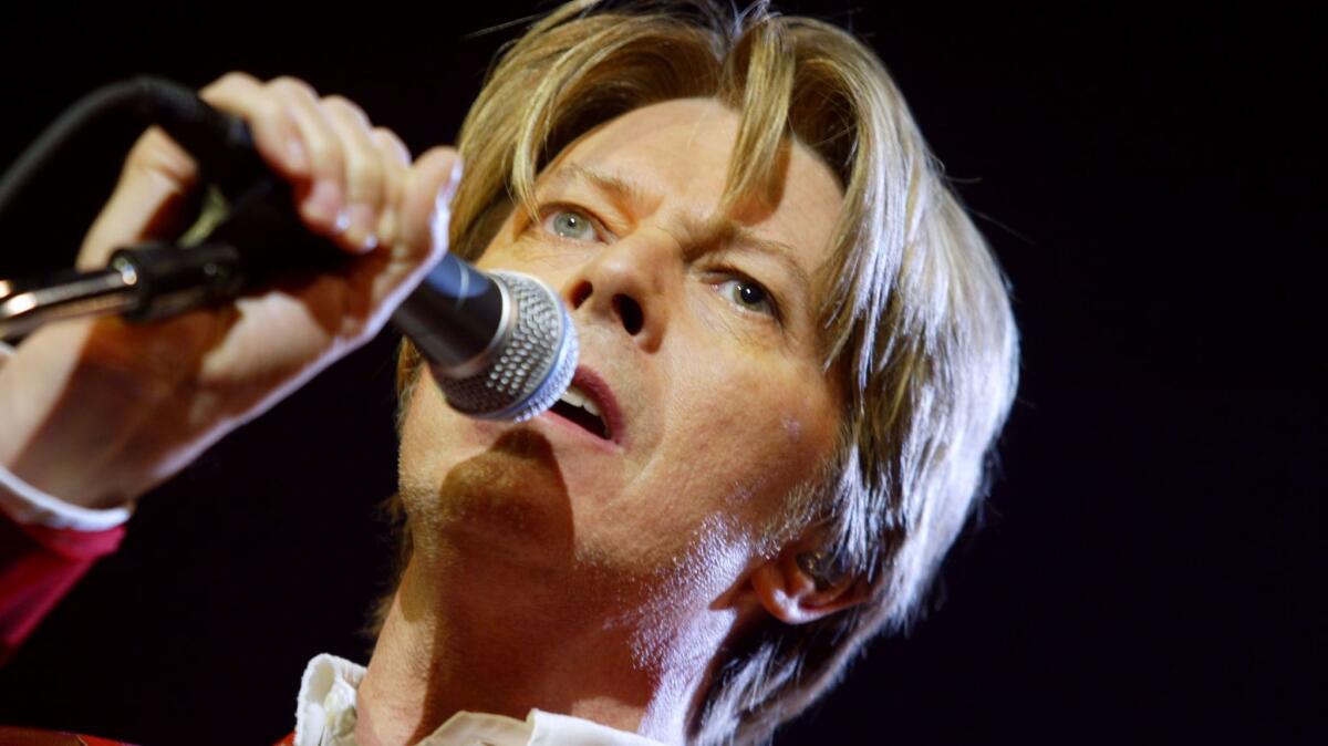David Bowie in 2002. An online book club inspired by the singer, who died in 2016, has been started by his son, Duncan Jones.