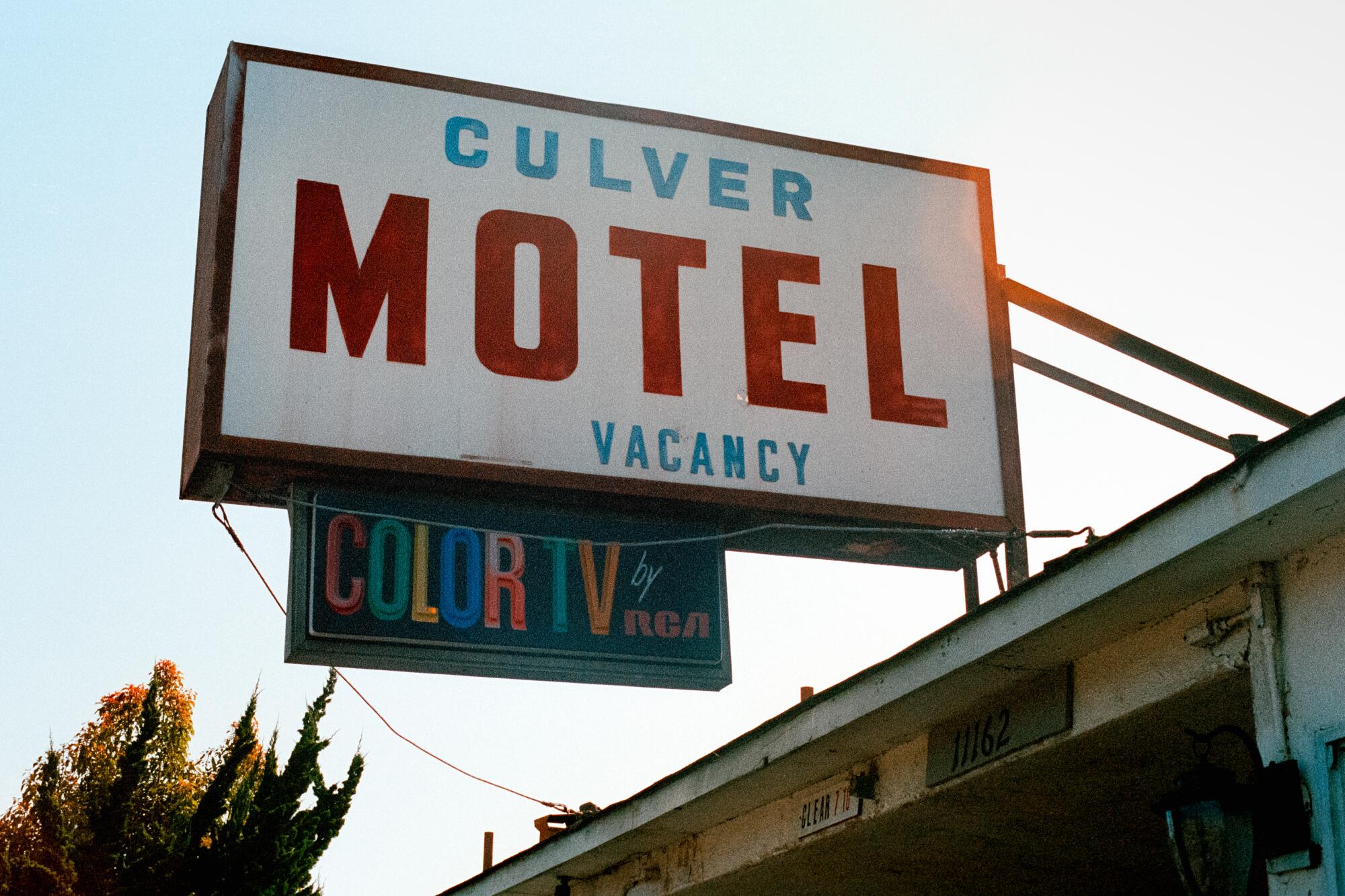 A sign for the Culver Motel.