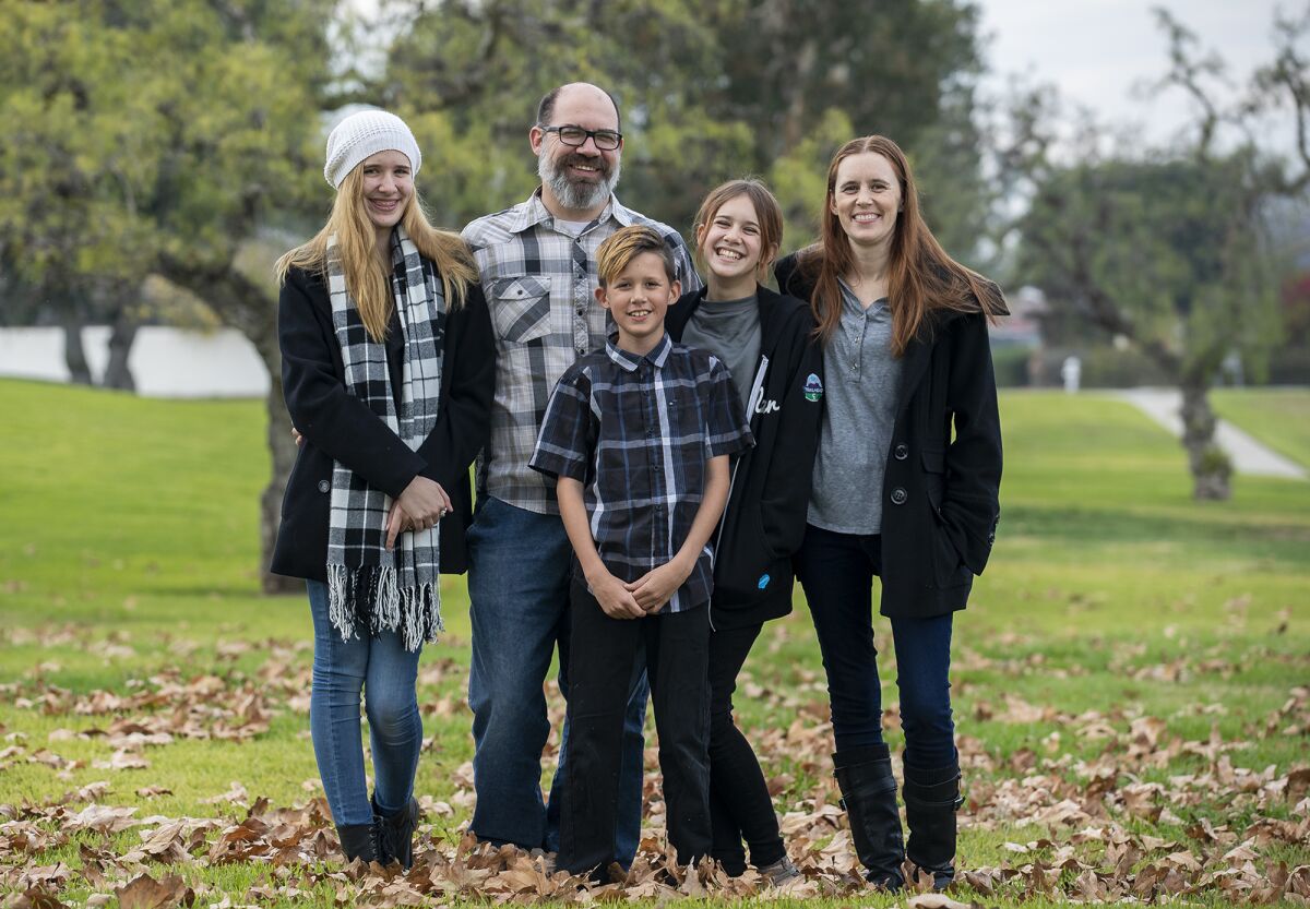 The Davis family of Fountain Valley.