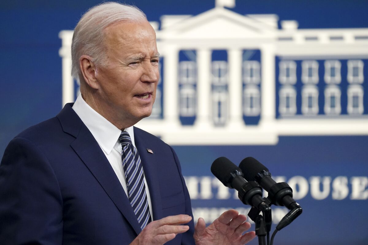 President Joe Biden delivers remarks on his administration's plan to reduce energy prices.