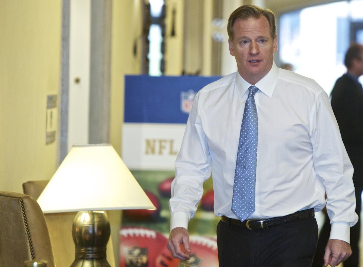 NFL commissioner Roger Goodell says the league has decided to cancel meetings scheduled for the end of March because of coronavirus concerns. 