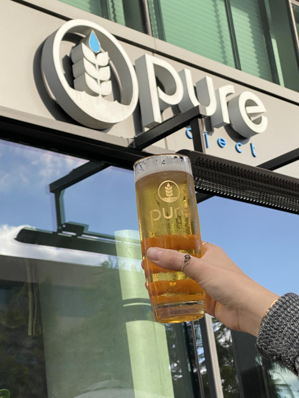 RV1, an Adventure Beer from Pure Project. Pictured here at Pure Project Balboa Park