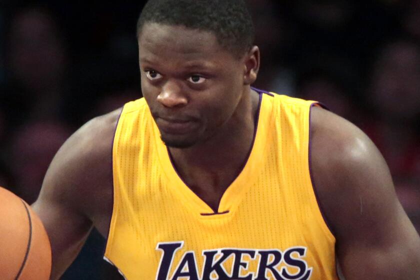 Lakers forward Julius Randle has had an impressive start to his second training camp.