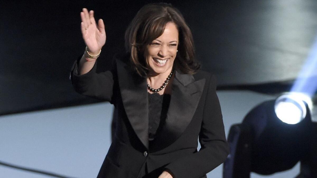 Sen. Kamala Harris (D-Calif.) appears at the NAACP Image Awards on March 30 at the Dolby Theatre in Hollywood.