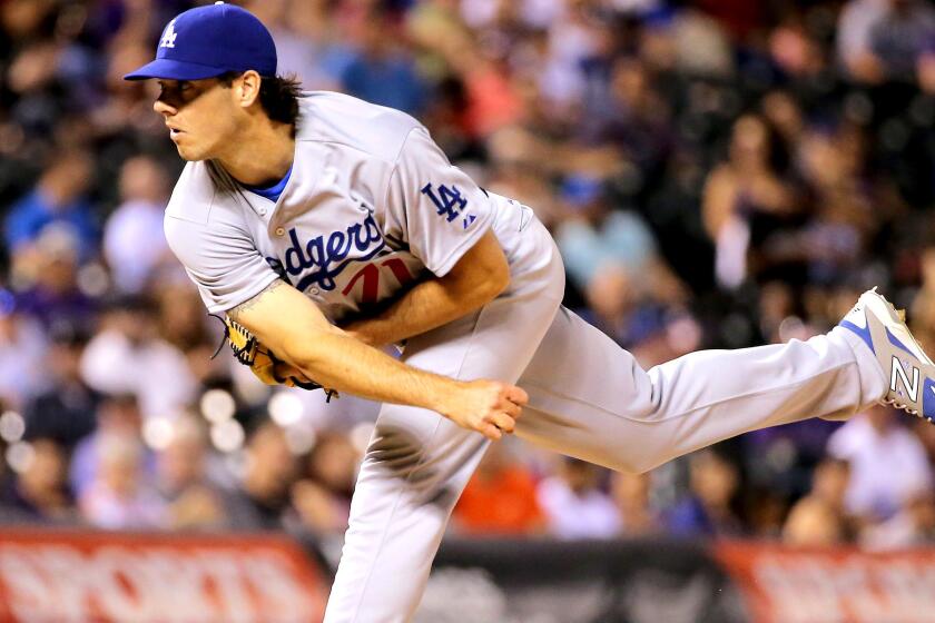 Dodgers reliever Josh Ravin struck out one batter when he earned the win the second game of a doubleheader against the Rockies on Tuesday.