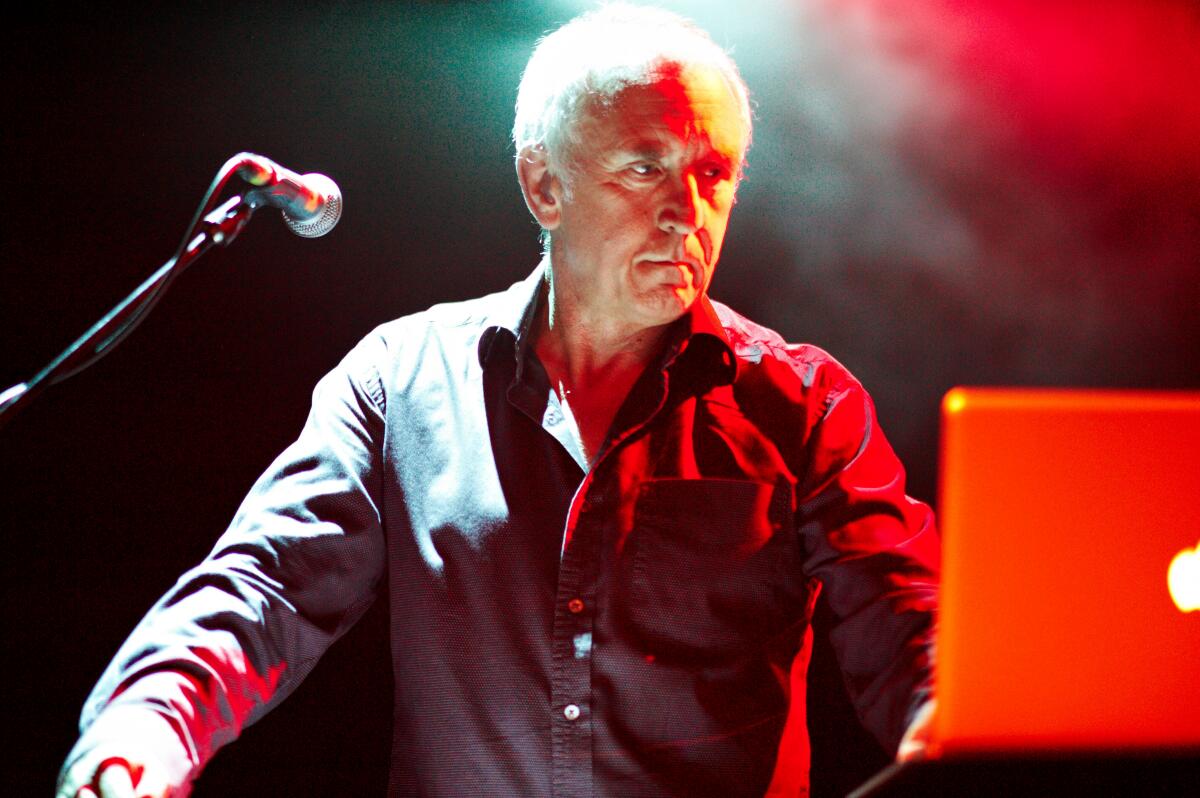 Chris Cross of Ultravox performs on stage at O2 Academy in Sheffield, England, in 2010.