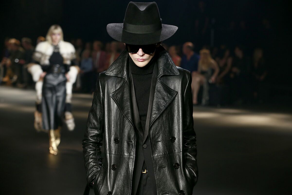 Just five days before the Grammy Awards, the show was a tribute to the music scene in designer Hedi Slimane's adopted city.