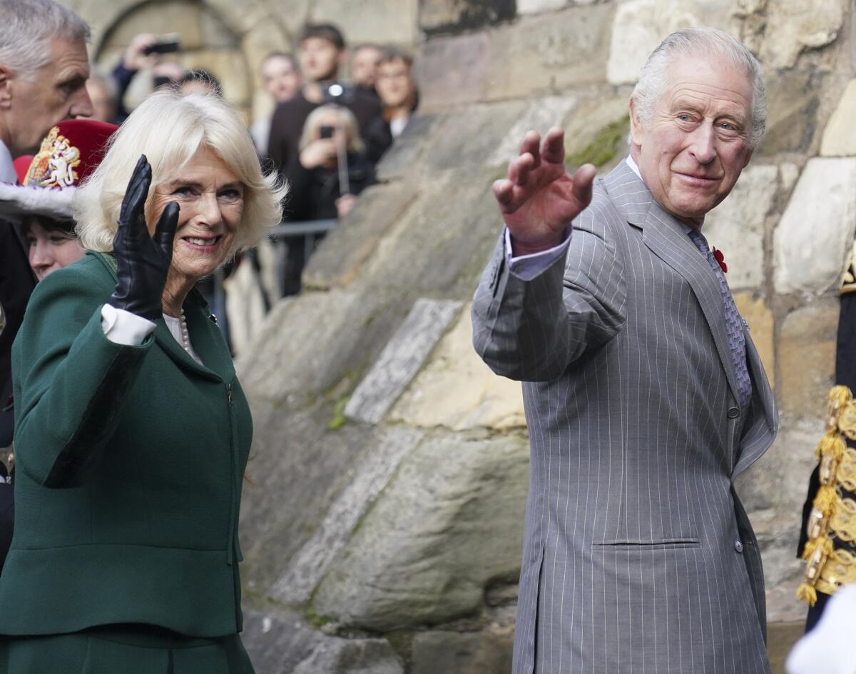 Britain's King Charles III and Camilla, Queen Consort