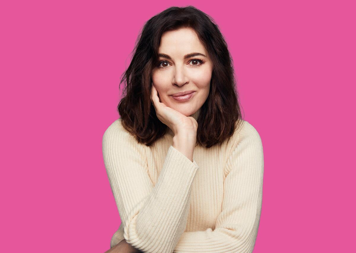 Food writer and cooking show host Nigella Lawson.