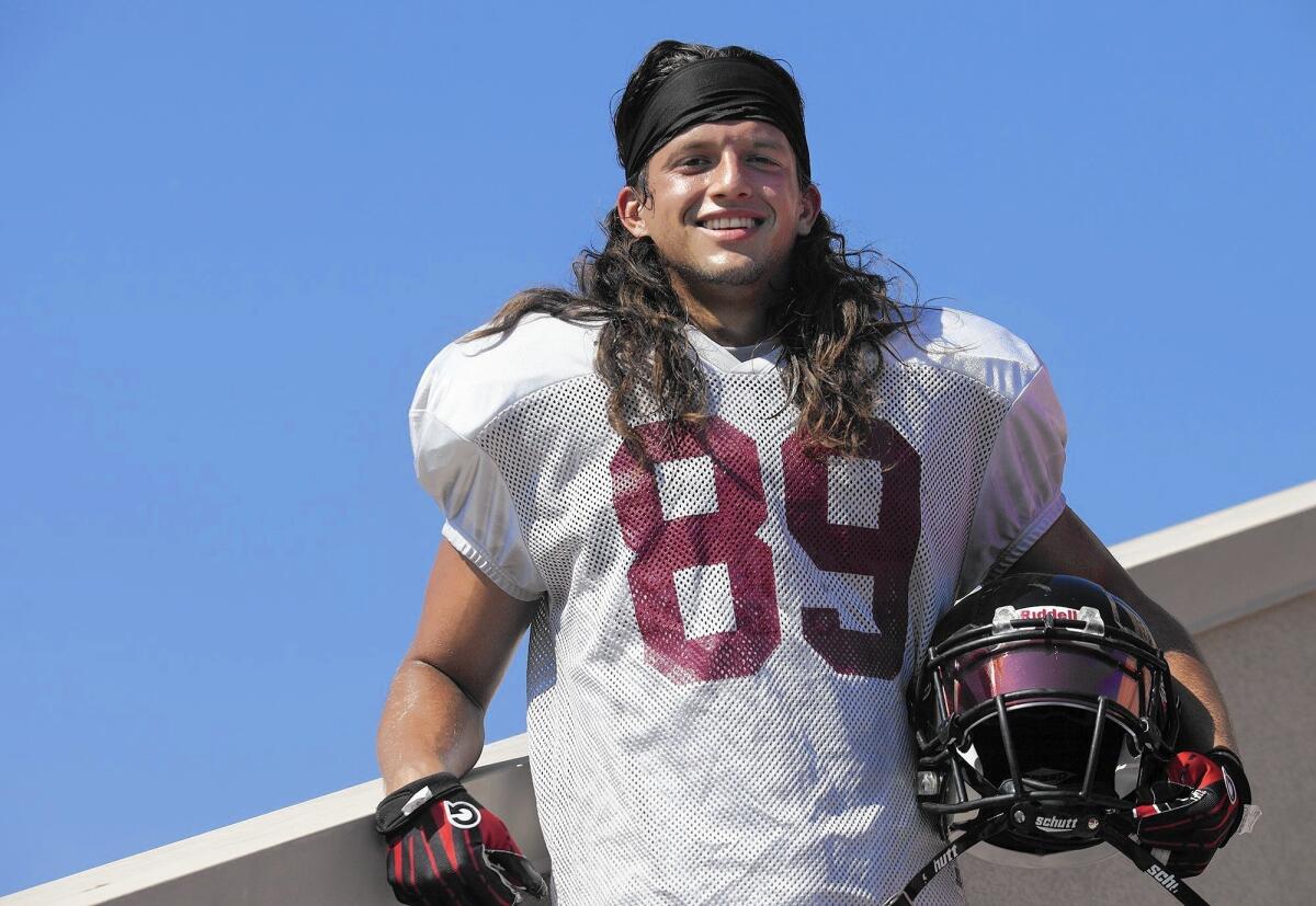 Costa Mesa High alumnus Trace Curet is a wide receiver for the Chapman University Panthers.