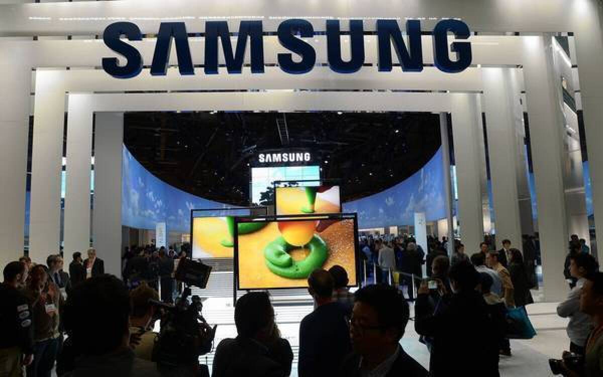 The Samsung booth dominated the 2013 International Consumer Electronics Show, displaying the company's broad range of products.
