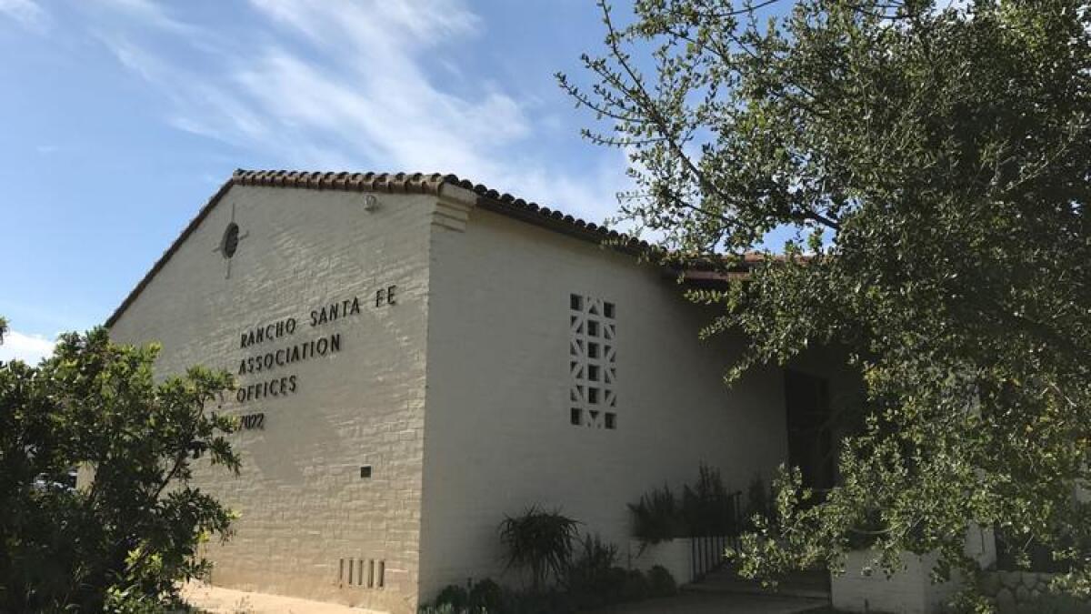 Rancho Santa Fe Association office building.