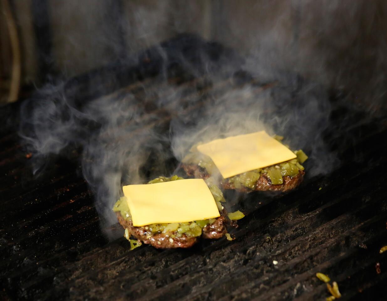 Hatch chile burgers in New Mexico