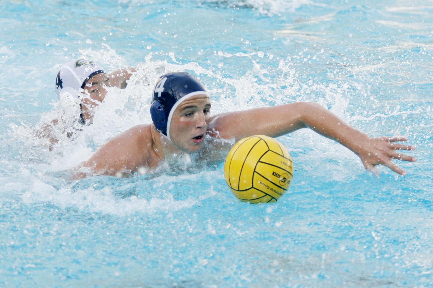 CV's Griffin Harting takes possession over the ball during a match against Cerritos at PCC on Wednesday, October 3, 2012.