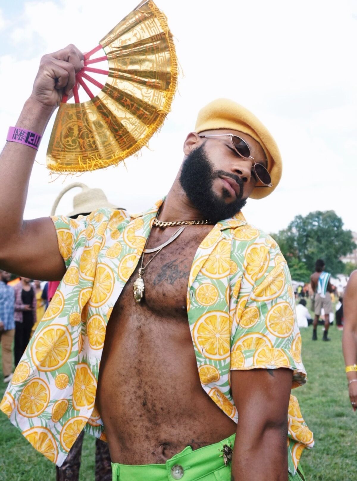 Walter Kemp at Afropunk in Brooklyn, N.Y.
