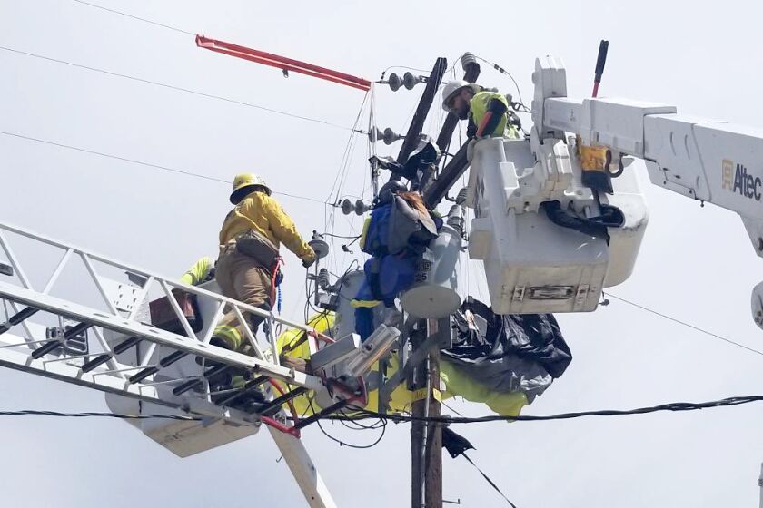 Skydiver rescued after getting caught in power lines near Lake Elsinore. Patient was extricated by an aerial ladder from the high tension lines. Patient was assessed and declined further medical treatment.