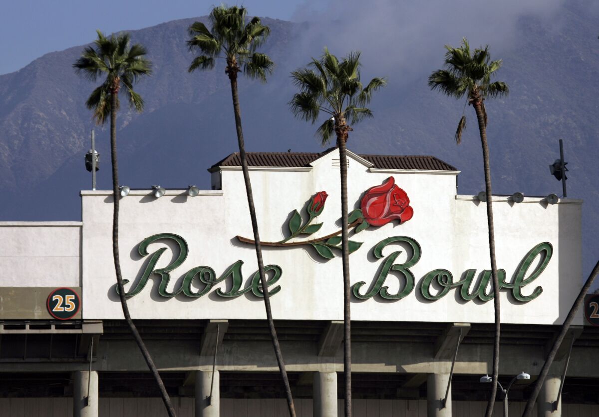 UCLA plays its home games at the Rose Bowl in Pasadena.
