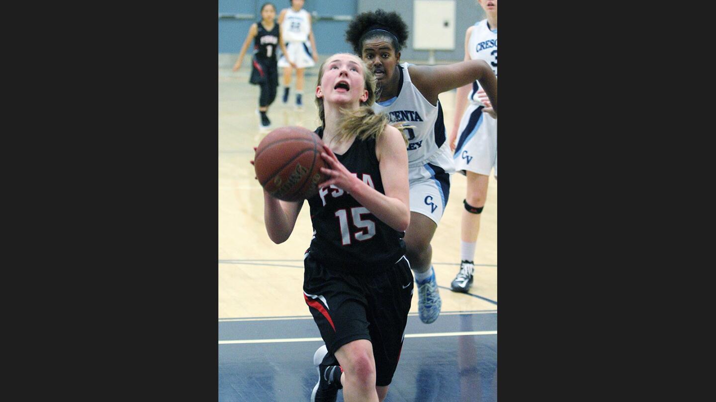 Photo Gallery: Crescenta Valley vs. Flintridge Sacred Heart in tournament girls' basketball