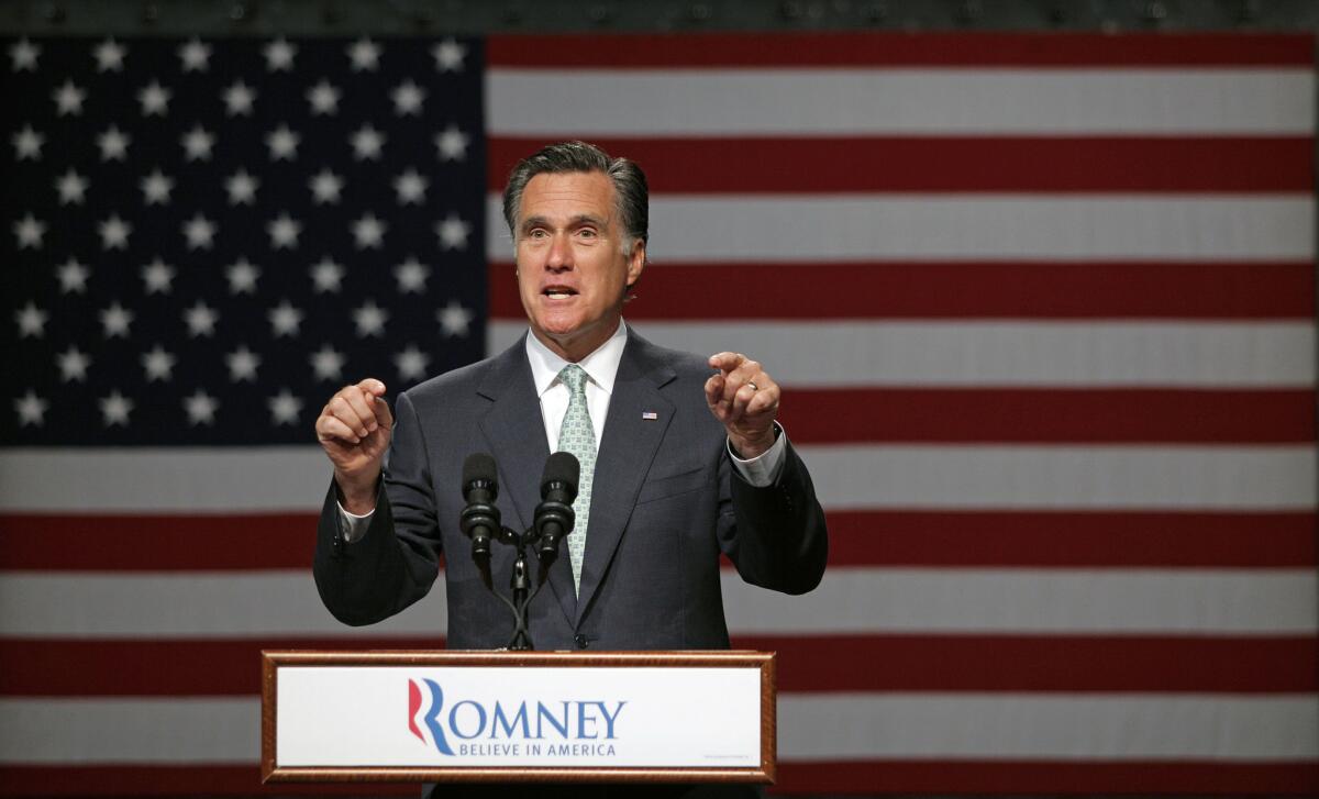 Mitt Romney's victory in the Indiana primary continues his march toward the GOP presidential nomination. He is expected to secure the 1,144 delegates needed to cinch the race by the end of the month. Above, Romney speaks at a campaign event in Lansing, Mich.