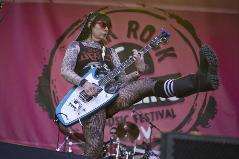 The Negative Nancys perform during the 24th Annual Punk Rock Bowling and Music Festival in Las Vegas, Nevada on May 27, 2024.
