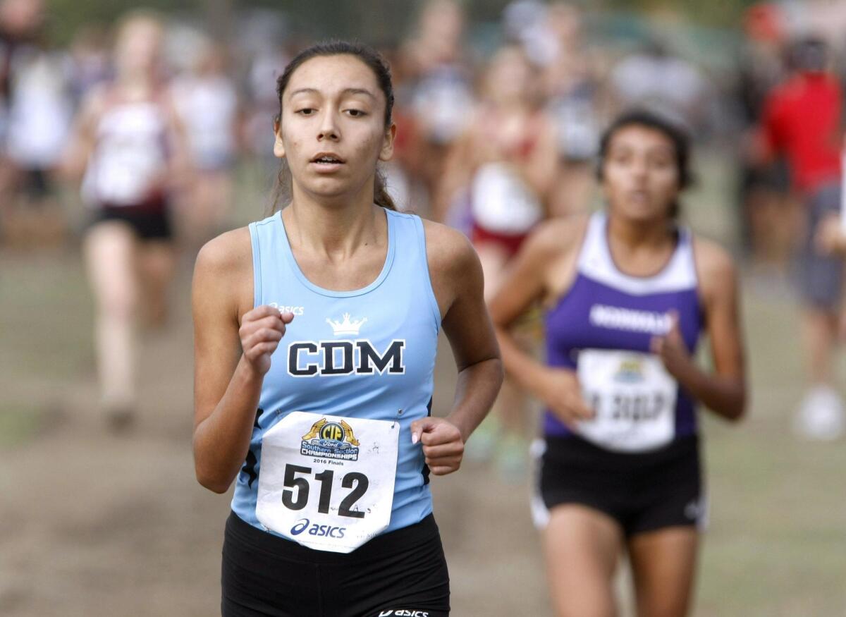Corona Del Mar High School’s Raquel Powers ran in the Girls Division 3, CIF Southern Section Championships Cross Country Finals in Riverside on Saturday, Nov. 19.