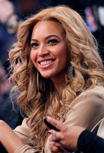 Singer Beyonce Knowles sits in the audience during the 2011 NBA All-Star game at Staples Center on February 20, 2011 in Los Angeles, California.