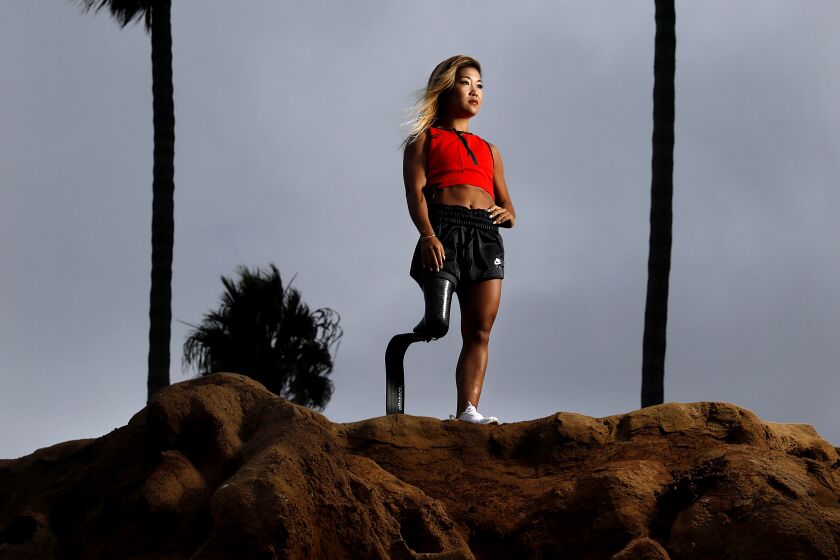 *******DO NOT USE***** FOR WOMENS SPECIAL SECTION RUNNING MARCH 8********SAN DIEGO-CA-NOVEMBER 19, 2019: Scout Bassett is photographed at Sunset Cliffs in San Diego on Tuesday, November 19, 2019. (Christina House / Los Angeles Times)