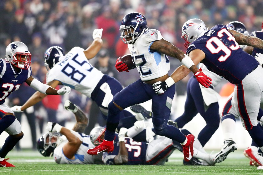 Nfl Playoffs Titans Send Patriots To First Round Loss Los Angeles Times