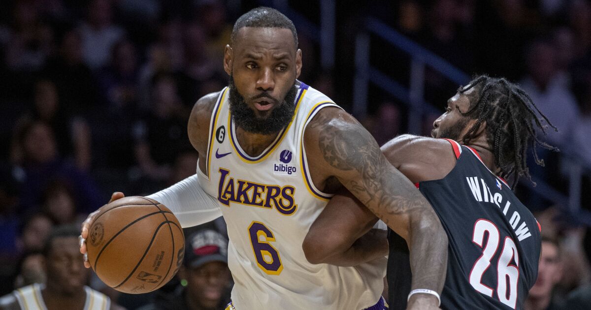 Lakers blow late lead, stumble in final seconds vs. Portland to remain winless