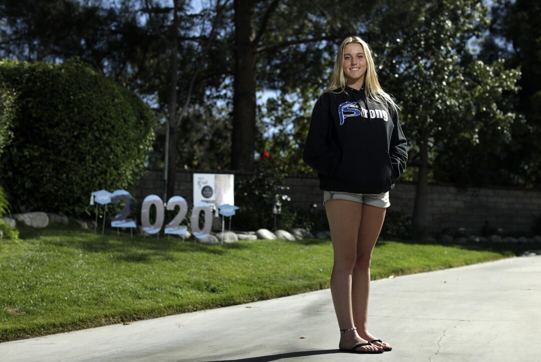 Column One: They survived a school shooting. Then
coronavirus stole Saugus High's senior year 4 541558_ME-SAUGUS-HIGH-SENIORS-CORONAVIRUS-OLIVIA-WHITE_02_MJC.jpg