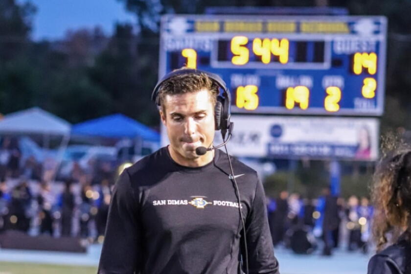 Dylan O'Leary, a 25-year-old first-year head coach at San Dimas, has his team 2-0.