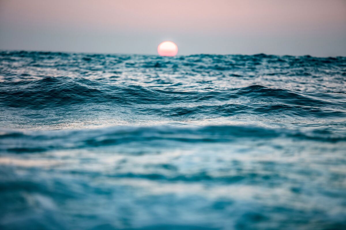 ocean at sunset