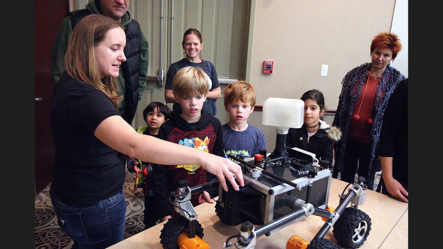 Photo Gallery: JPL demostrates how robots work and get around on Mars at Buena Vista Library in Burbank