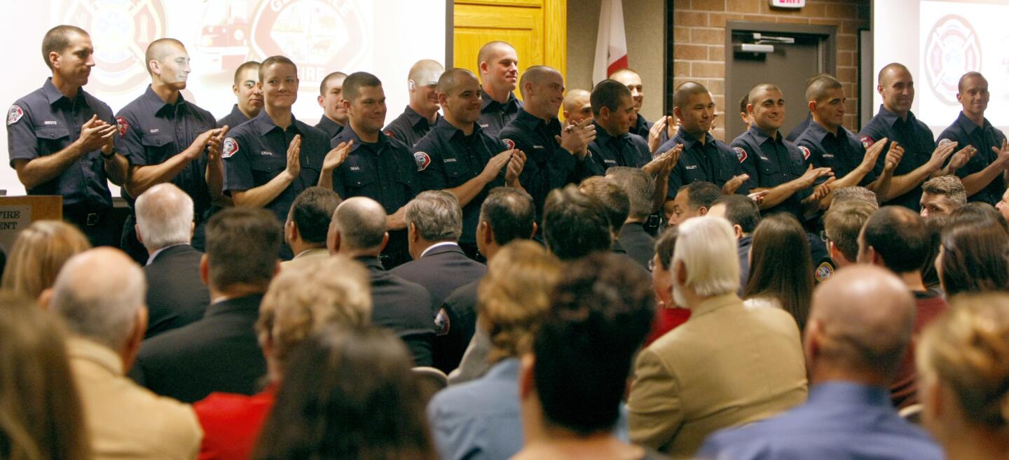 Photo Gallery: Burbank and Glendale Fire Depts. class of 2016 graduation ceremony