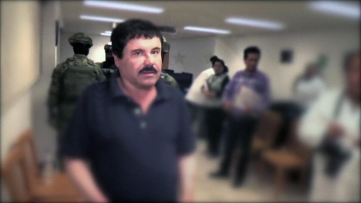 Joaquin "El Chapo" Guzman en la prision del Altiplano de máxima seguridad en Almoloya de Juarez, México.