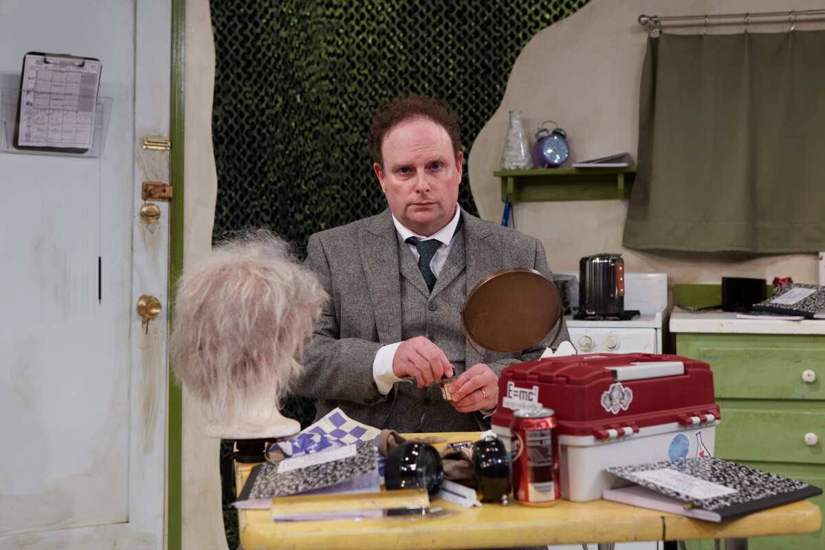 Jake Broder in North Coast Repertory Theatre's "Einstein Comes Through."
