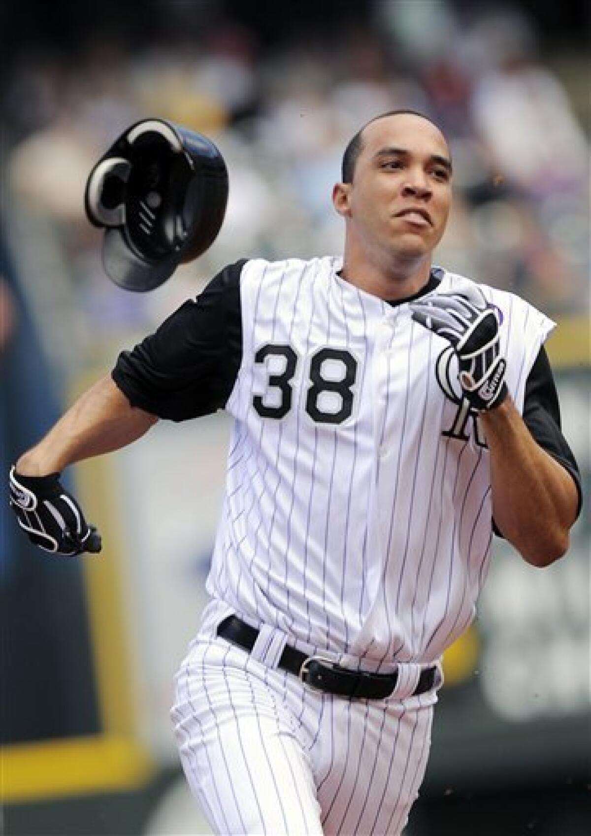 San Francisco, CA: Colorado Rockies' third baseman Melvin Mora (6