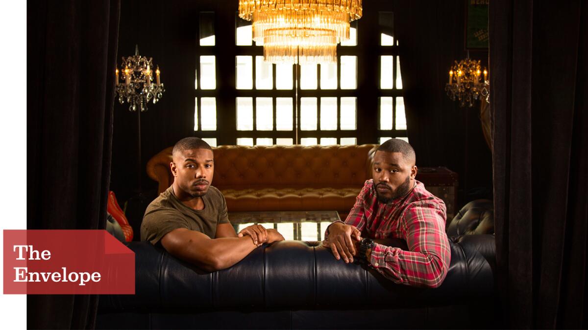 "Creed" was an unexpected follow-up for “Fruitvale Station” director Ryan Coogler (right, with star Michael B. Jordan).