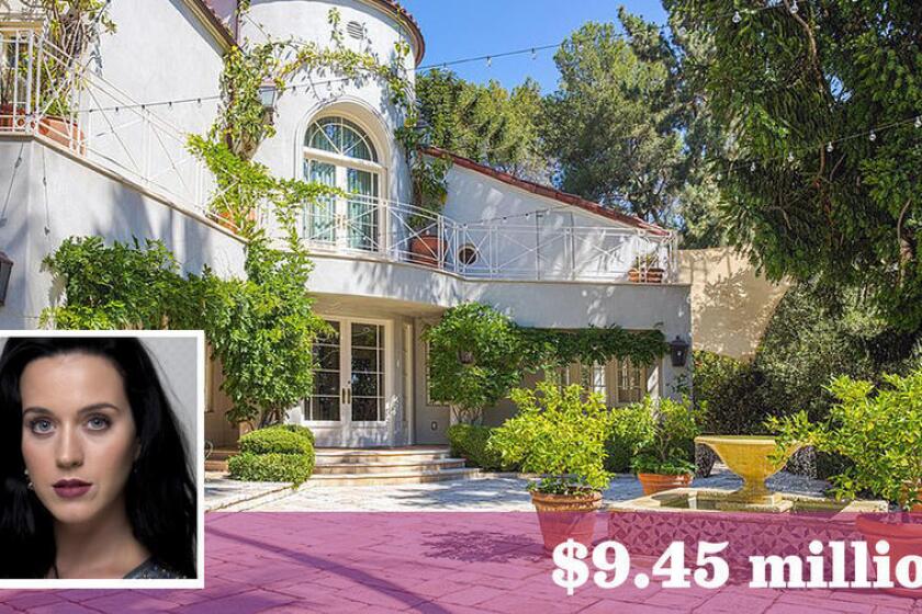 Pop star Katy Perry is seeking $9.45 million for her two-plus-acre compound in Hollywood Hills West.