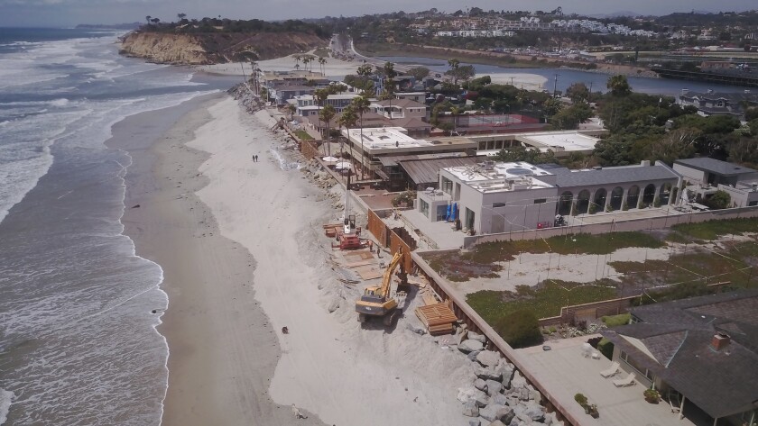 A Del Mar resident has proposed a citizens initiative that would reduce the maximum size of new beachfront homes.