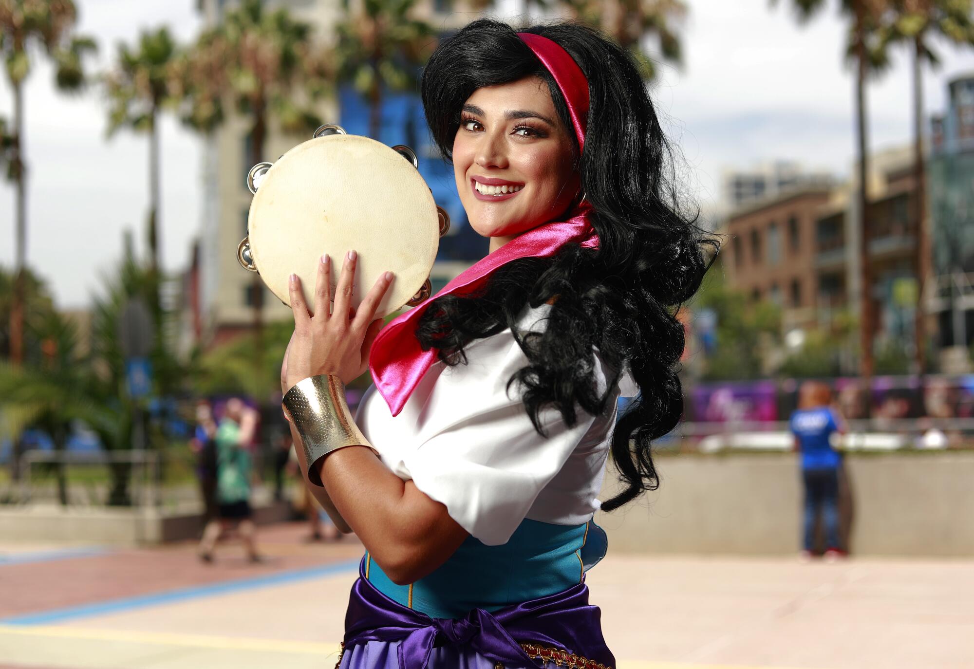 Victoria Winters of San Diego dressed as Esmeralda at Comic-Con.