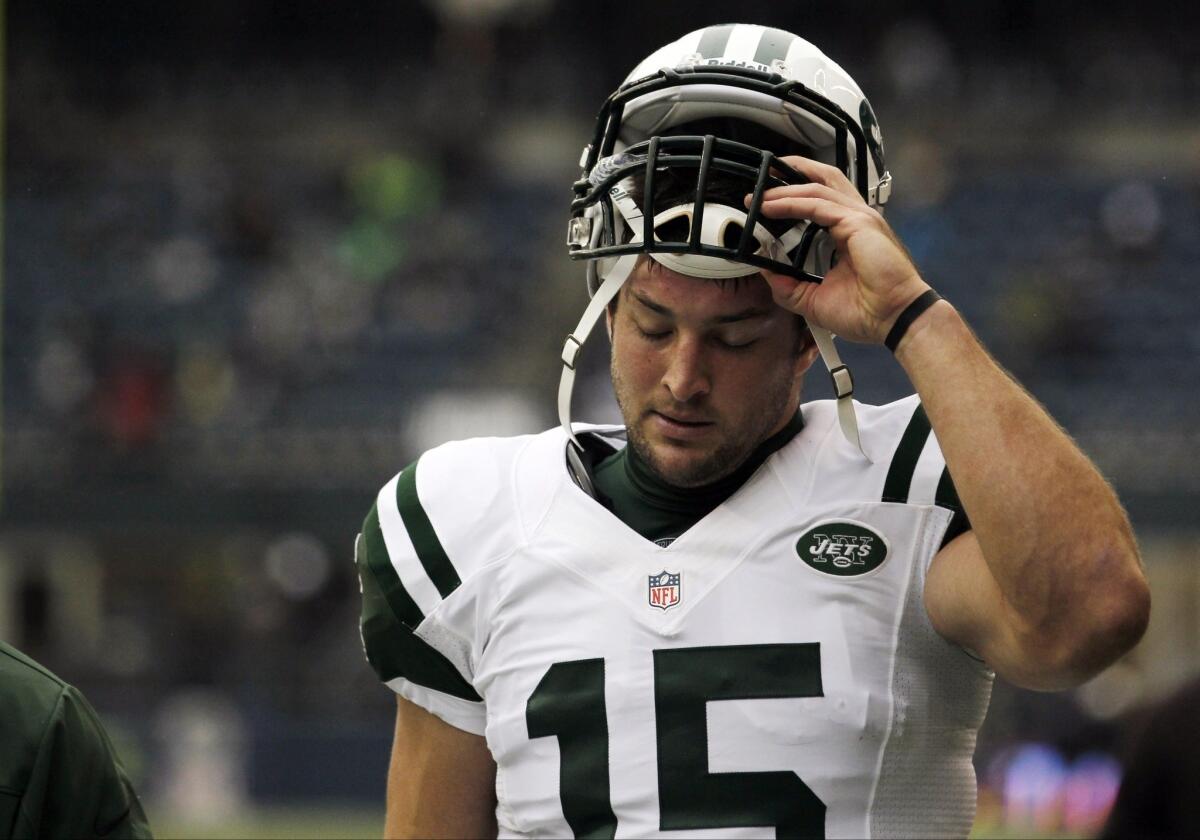 Tim Tebow was traded by Denver to the New York Jets during last off-season, which might be why his brother was so happy when the Broncos were knocked out of the playoffs this past weekend.