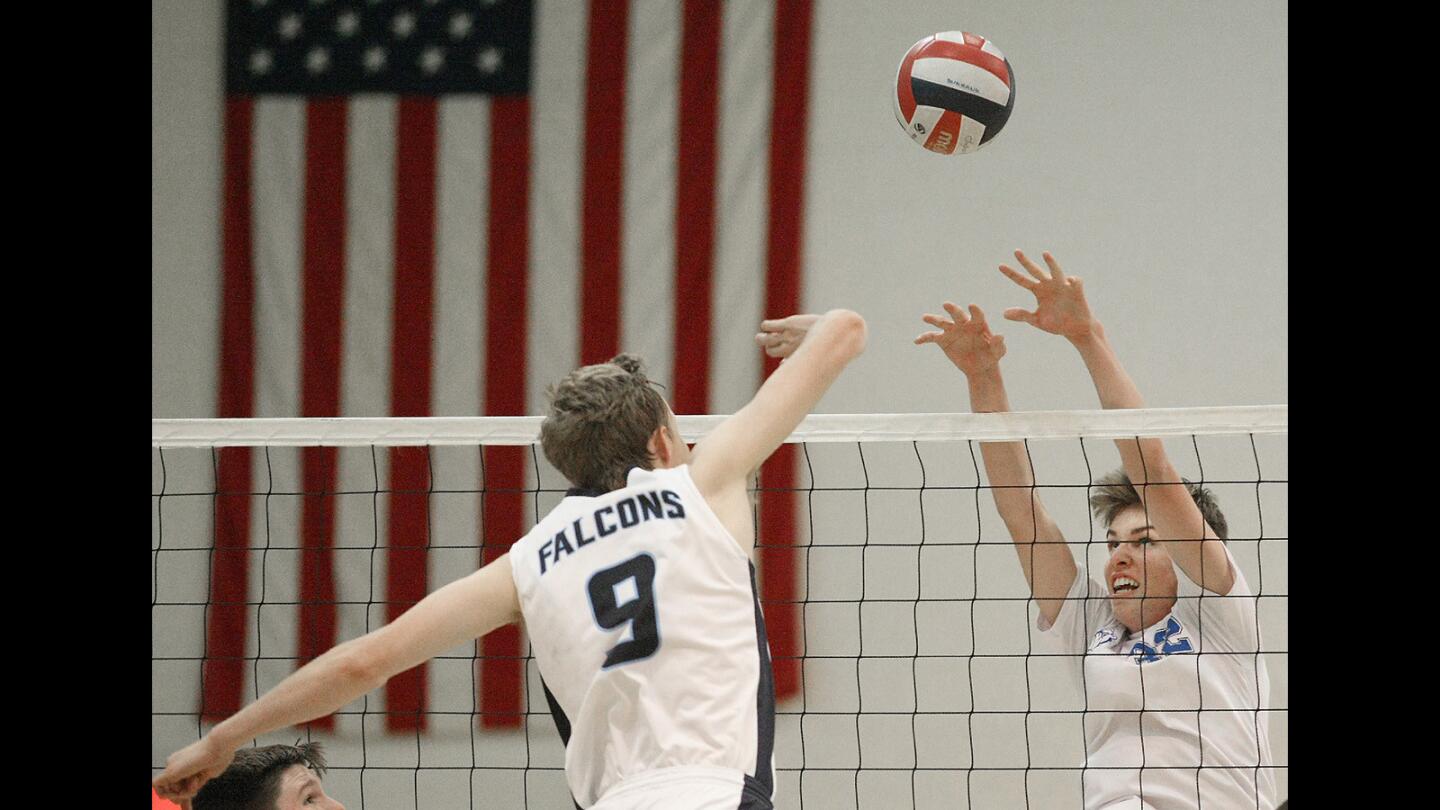 Photo Gallery: Crescenta Valley vs Burbank boys volleyball